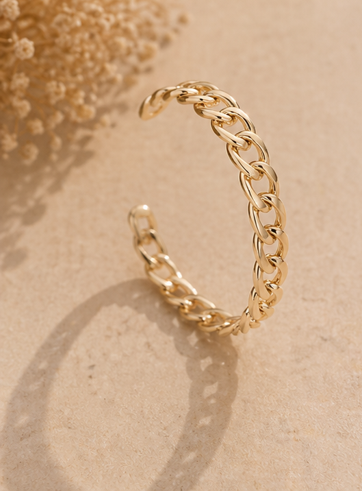 Brățară aurie cuff