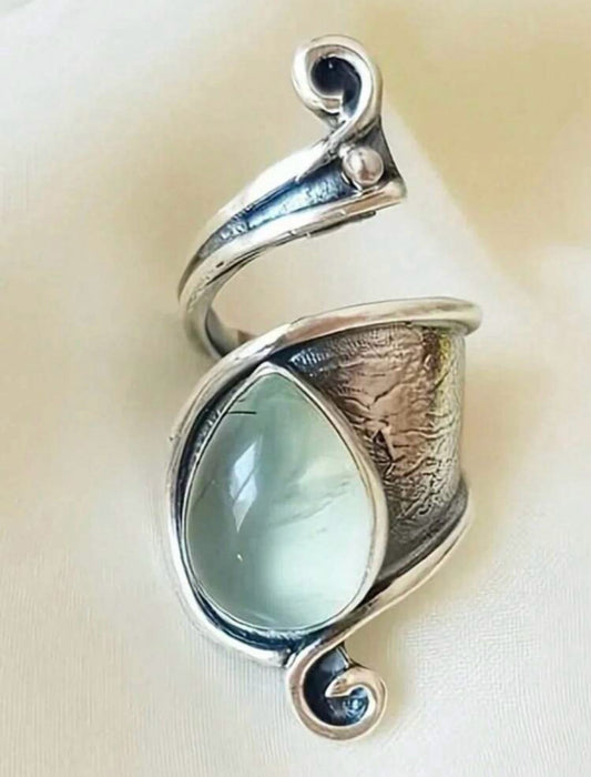 Inel din Aliaj Reglabil cu Piatra Asimetrică