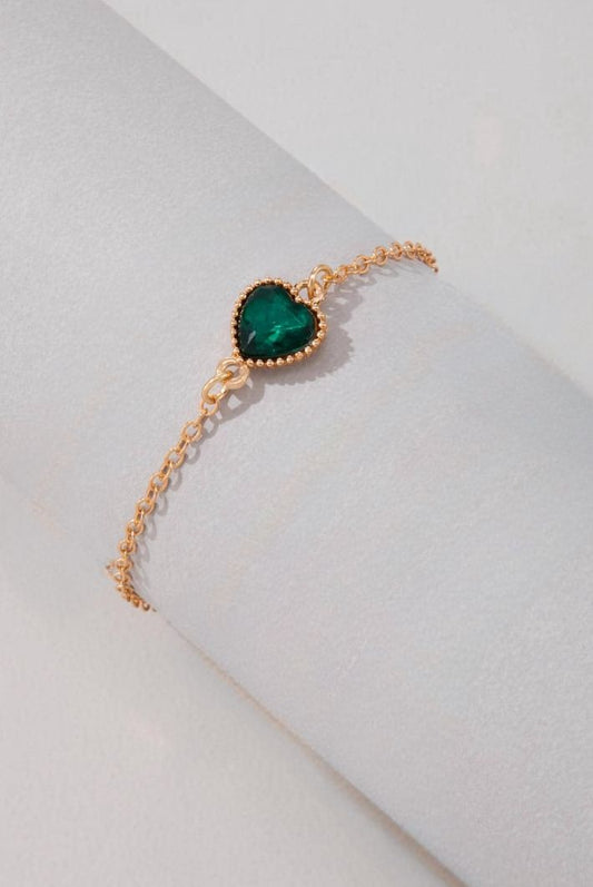 Brățară "Inima de smarald"