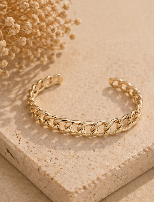 Brățară aurie cuff